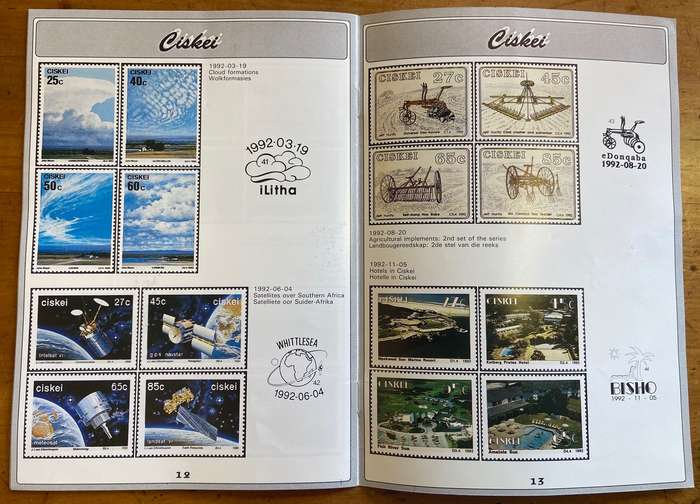 POSTAGE STAMP PROGRAMME 1992 RSA SWA TRANSKEI VENDA CISKEI BOPHUTHATSWANA COLOUR BROCHURE INTERSAPA