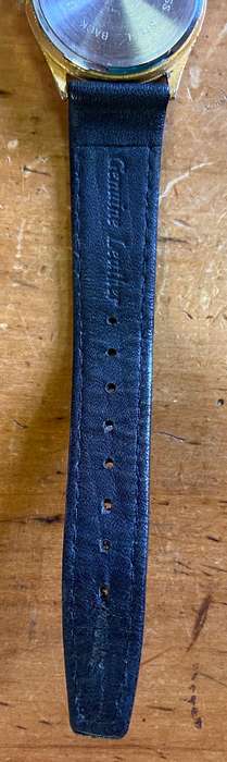 TIME WRIST WATCH - MENS Wristwatch - GENUINE LEATHER STRAP - STAINLESS STEEL BACK - QUALITY MOVEMENT