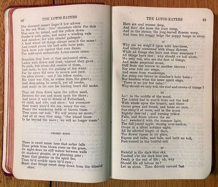 POEMS of ALFRED, LORD TENNYSON 1830-1865 INTRODUCTION BY SIR HERBERT WARREN "THE WORLD'S CLASSICS"