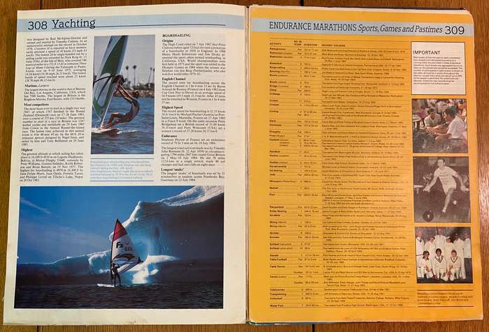 THE GUINNESS BOOK OR RECORDS - 1986 - USED with wear & tear.