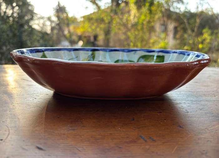FRUIT BOWL SCALLOPED SMALL - FRUIT DECORATION - PORTUGESE -  PRETTY!!!!