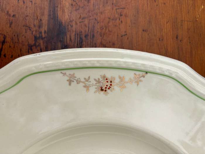 PLATTER  LARGE ALFRED MEAKIN MADE in ENGLAND FLOWERS FLORAL GILT SPRIGS