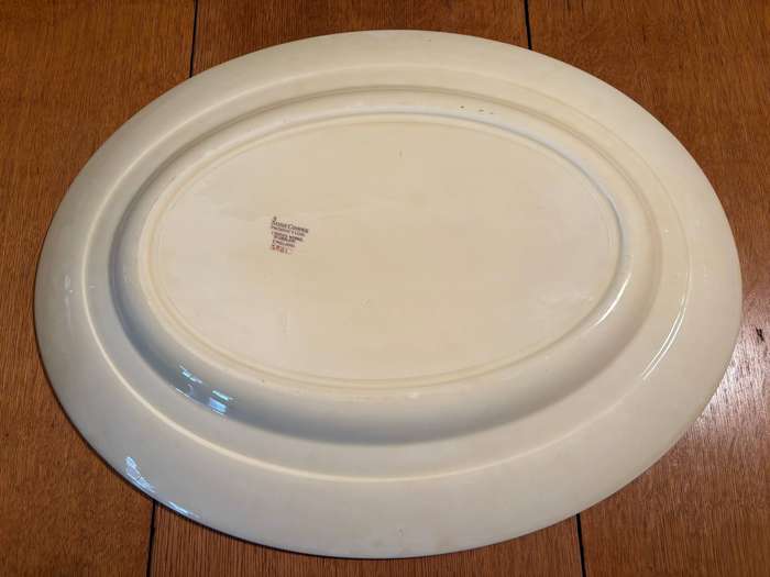 XLARGE OVAL PLATTER  SUSIE COOPER PATTERN TIGER LILY CROWN WORKS BURSLEM ENGLAND!!! FLORAL ELEGANT!!