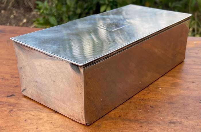 LONDON STERLING SILVER 925 BOX William Comyns & Sons Ltd (Richard Comyns) 1946? 386.4g ENGLAND