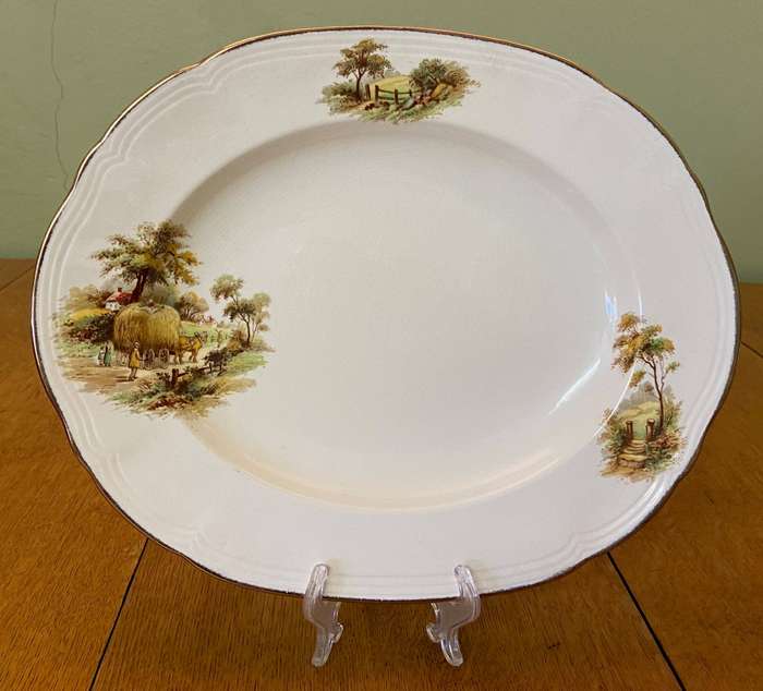 ALFRED MEAKIN "THE HAYRIDE" DINNER SERVICE - 38 PIECES - 6 PLACE - STUNNING!! TUREENS - PLATTER etc.