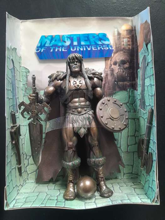 Customized Masters of the Universe Classics Bronze King Grayskull Neatly Displayed in a Box