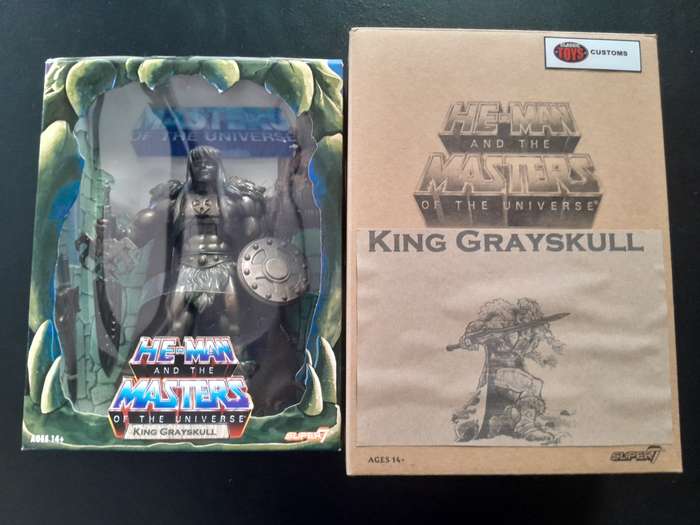 Customized Masters of the Universe Classics Bronze King Grayskull Neatly Displayed in a Box