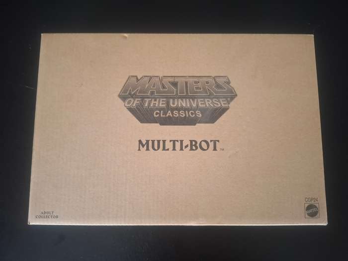 Masters of the Universe Classics Multi-Bot Mint on Card figure with Original Brown Mailer Box