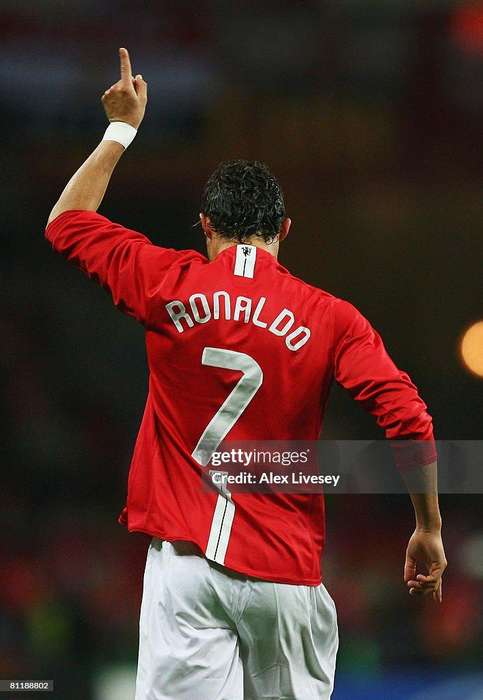 2008 Manchester United Cristiano Ronaldo Signed Champions League Champions Shirt