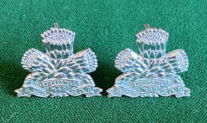 SPECIAL SERVICE BATTALION CHROME-MESS DRESS COLLAR BADGES-PINS INTACT