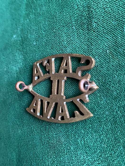 2ND SA FIELD ARTILLERY Z TYPE-WORN 1922-1923- 2 LUGS