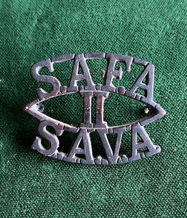 2ND SA FIELD ARTILLERY S TYPE TITLE-WORN POST 1923- 2 LUGS