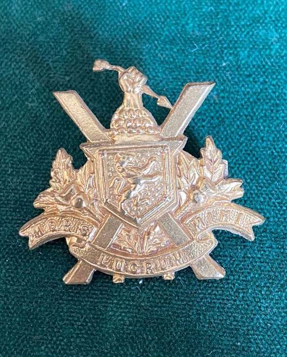 SOUTH AFRICAN SCOTTISH BRASS COLLAR BADGE(NO 226 IN OWEN)WORN 1915-1919-ONE LUG-SCARCE