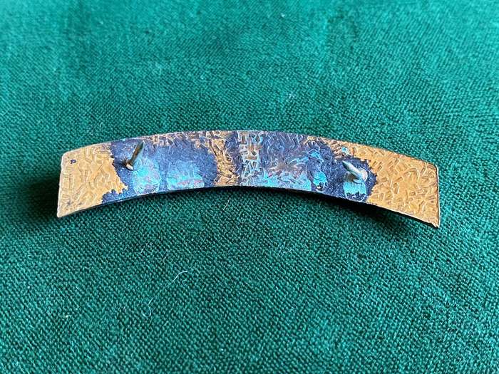 2 SPECIAL SERVICE BATTALION METAL SHOULDER TITLE- 2 PINS