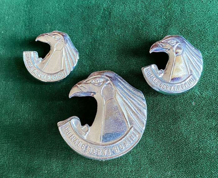 PERSONNEL SERVICES CORPS,CHROMED CAP AND COLLARS-APPROVED IN 1980-LUGS + PINS INTACT