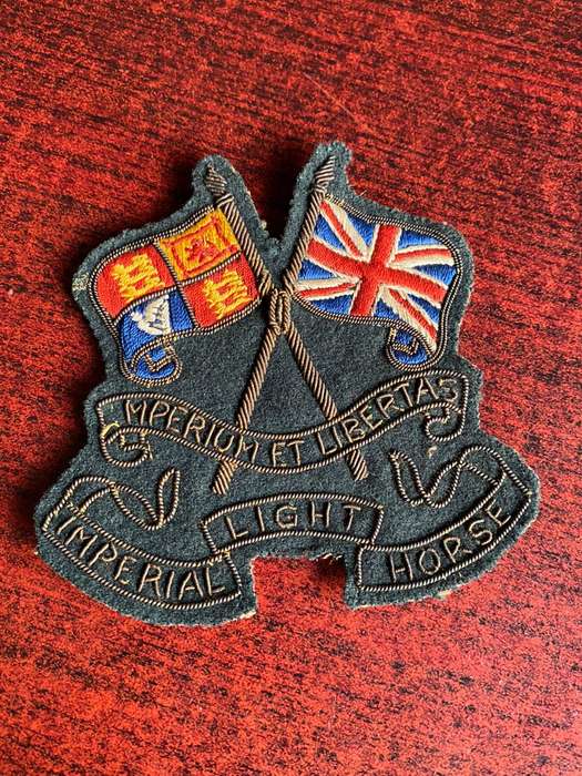 VERY OLD IMPERIAL LIGHT HORSE BLAZER BADGE