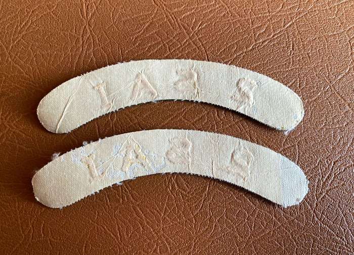 2 SA INFANTRY SHOULDER TITLE-WORN 1960'S-1970'S