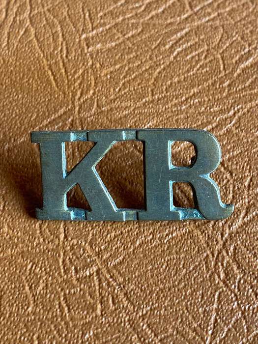 KIMBERLEY REGIMENT SHOULDER TITLE-1920'S-1950'S- 2 LUGS