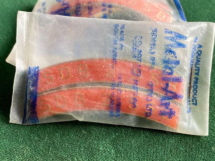 2 Special Service Battalion Metal Shoulder Title Pair in Metal Art Plastic Holder - Pins