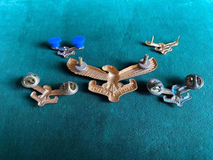 SA AIR FORCE GILDING METAL CAP,COLLARS AND MESS DRESS COLLARS-WORN POST 1959