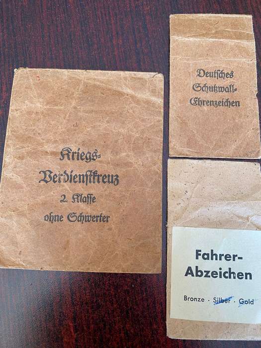 WW2 Nazi Germany 4 Original Pockets for Decorations