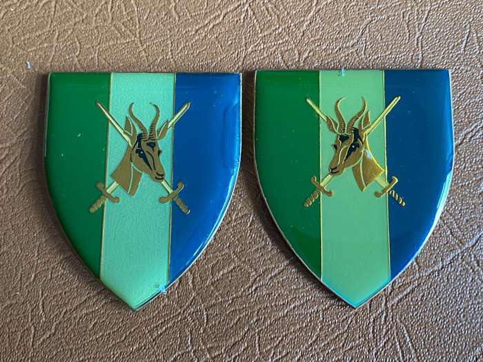 SA ARMY SIGNAL UNIT FLASH PAIR- NO PINS