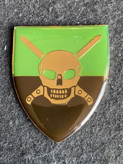 BLOEMFONTEIN COMMANDO FLASH-DARK GREEN TYPE- NO PINS-OWEN NO F 793