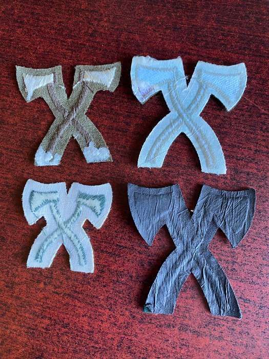 BRITISH PIONEER PROFICIENCY BADGES (ASSAULT PIONEER) 4 SOLD TOGETHER