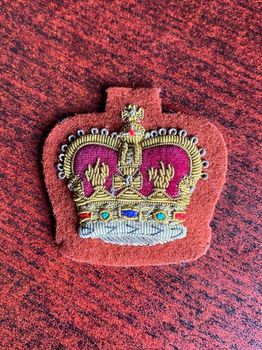 BRITISH ARMY WO CLASS 2 RANK BADGE FOR WOMANS ROYAL ARMY CORPS