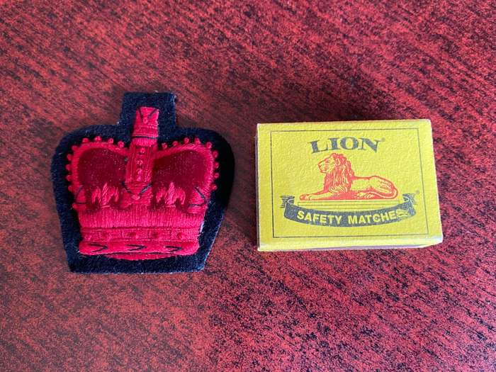 BRITISH ARMY WO CLASS 2 RANK BADGE FOR ROYAL MARINES
