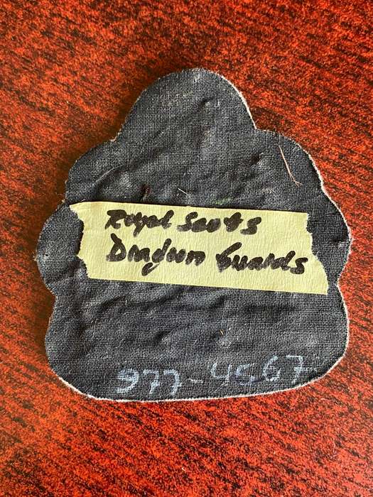 BRITISH ARMY WO RANK FOR REGIMENTAL S/MAJOR- ROYAL SCOTS DRAGOON GUARDS
