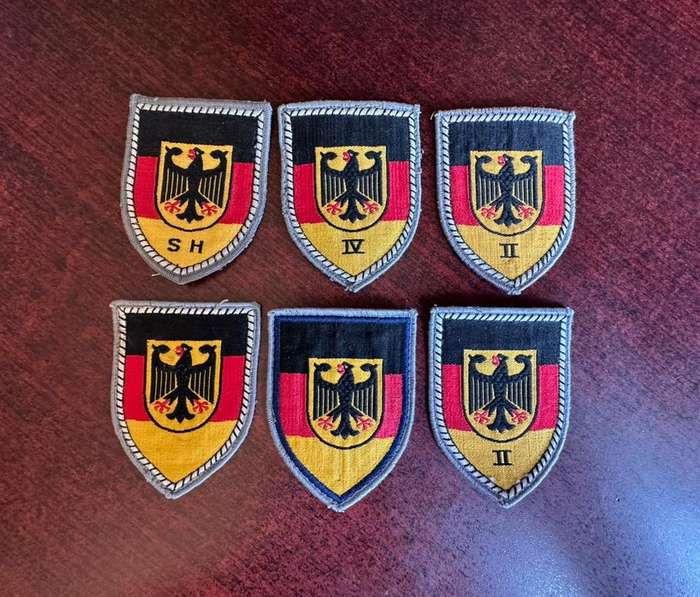 GERMAN ARMED FORCES SLEEVE PATCHES FOR CENTRAL MEDICAL SERVICE