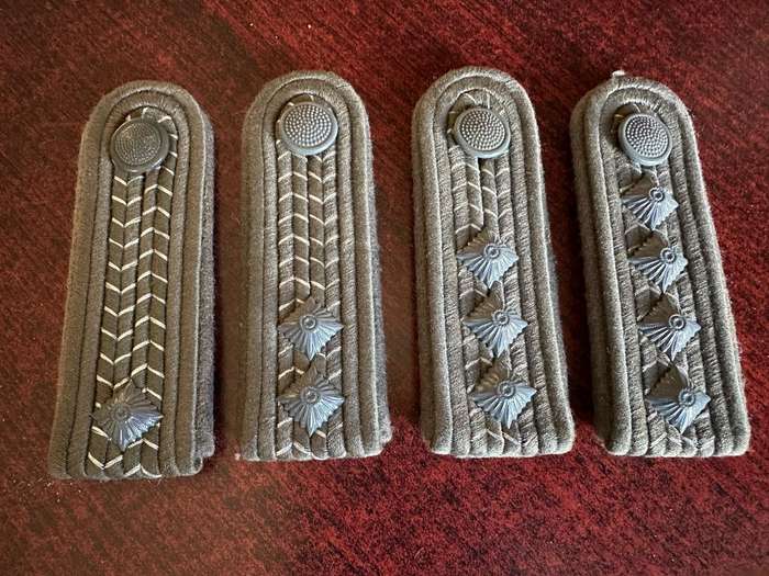 EAST GERMAN RANK BOARDS OF THE NVA FORMED MARCH 1956-THE RANKS INITIALLY RESEMBLED THOSE OF THE WEHR