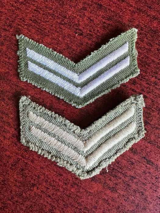 Rhodesia rank badge pair for corporal. 1960's-1980.