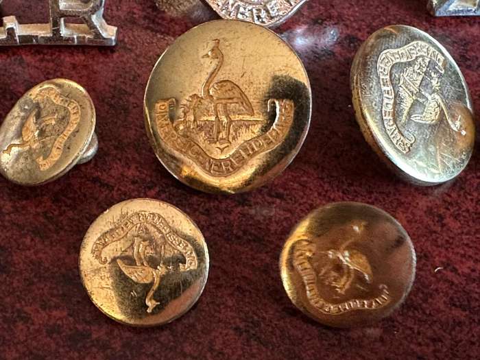 Northern Rhodesia police and Regiment lot. Sold together.