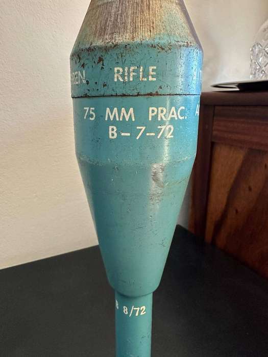 SA Manufactured anti tank rifle grenade. This is a practice grenade. Deactivated. Height 36cm.