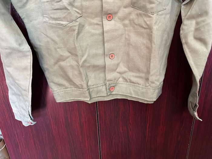 Heavy material,olive green,Rhodesian shirt. These specific shirt was used by Pfumo re Vanhu. Measure