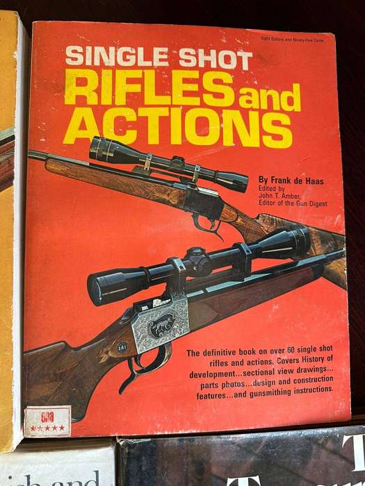 Selection of 7 firearm books. Sold together used but still good condition.