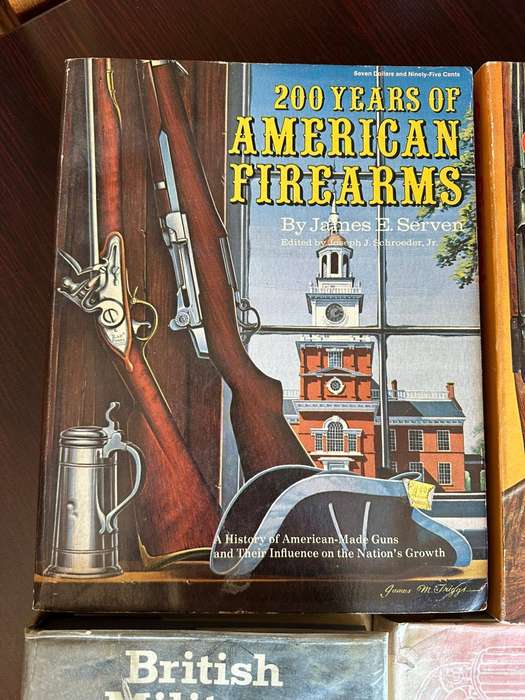 Selection of 7 firearm books. Sold together used but still good condition.