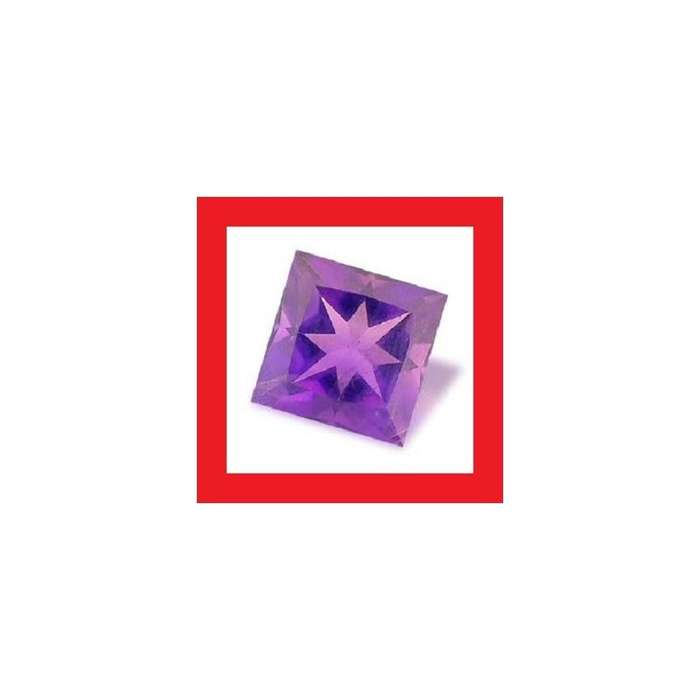 Amethyst [Uruguay] - Faceted Square Shape - 1.26cts