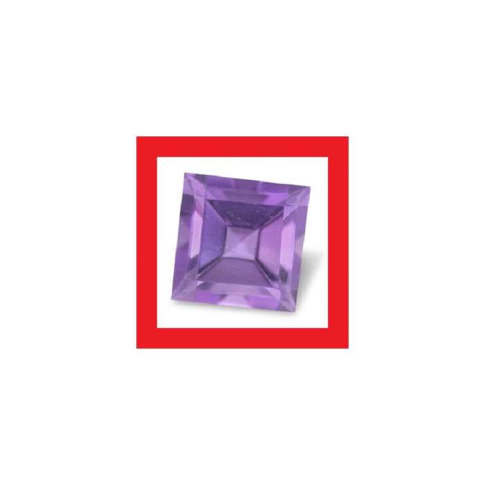 Amethyst [Africa] - Faceted Square Shape - +/-0.16cts