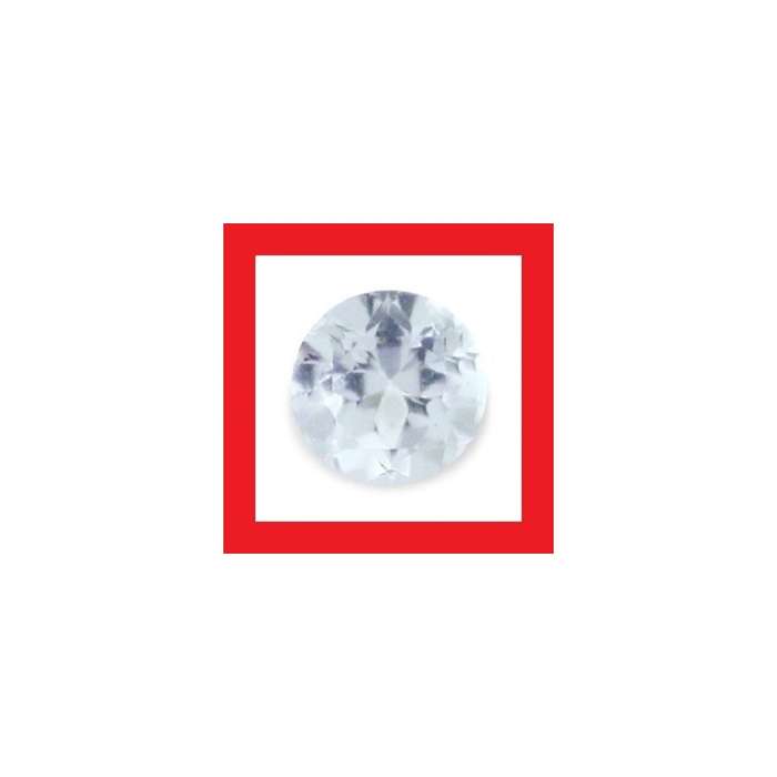 Aquamarine [Brazil] - Faceted Round Shape - 0.07cts
