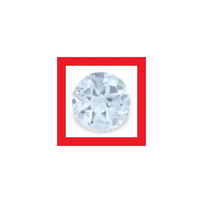 Aquamarine [Brazil] - Faceted Round Shape - 0.14cts