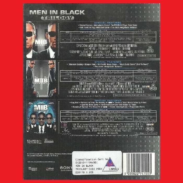 BluRay - Men In Black Trilogy