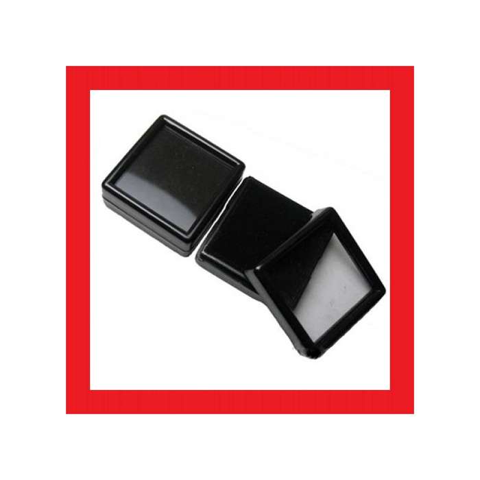 Black Gem Display Boxes 4cm x 4cm