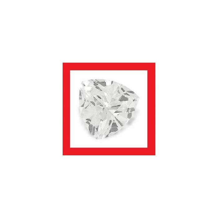 Cubic Zirconium - Faceted Triangle Shape - 1.89cts