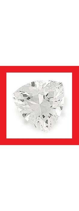 Cubic Zirconium - Faceted Triangle Shape - 2.85cts