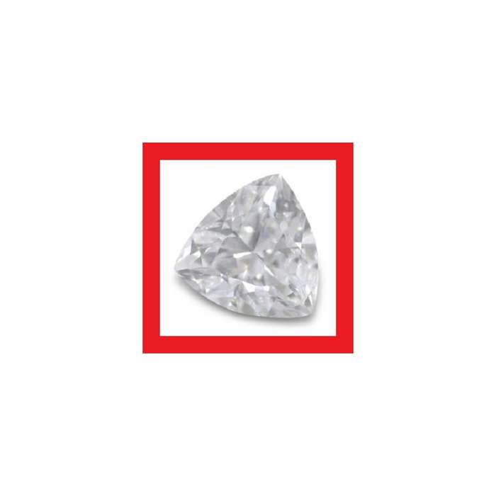 Cubic Zirconium - Faceted Triangle Shape - 2.17cts