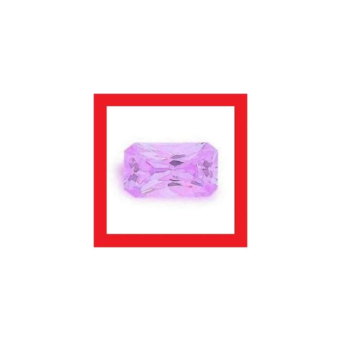 Cubic Zirconium - Faceted Rectangle Shape - Parcel Of Four - Total 2.03cts