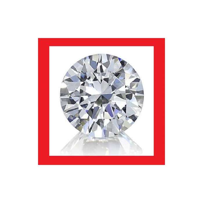 Cubic Zirconium - Faceted Round Shape - 0.96cts